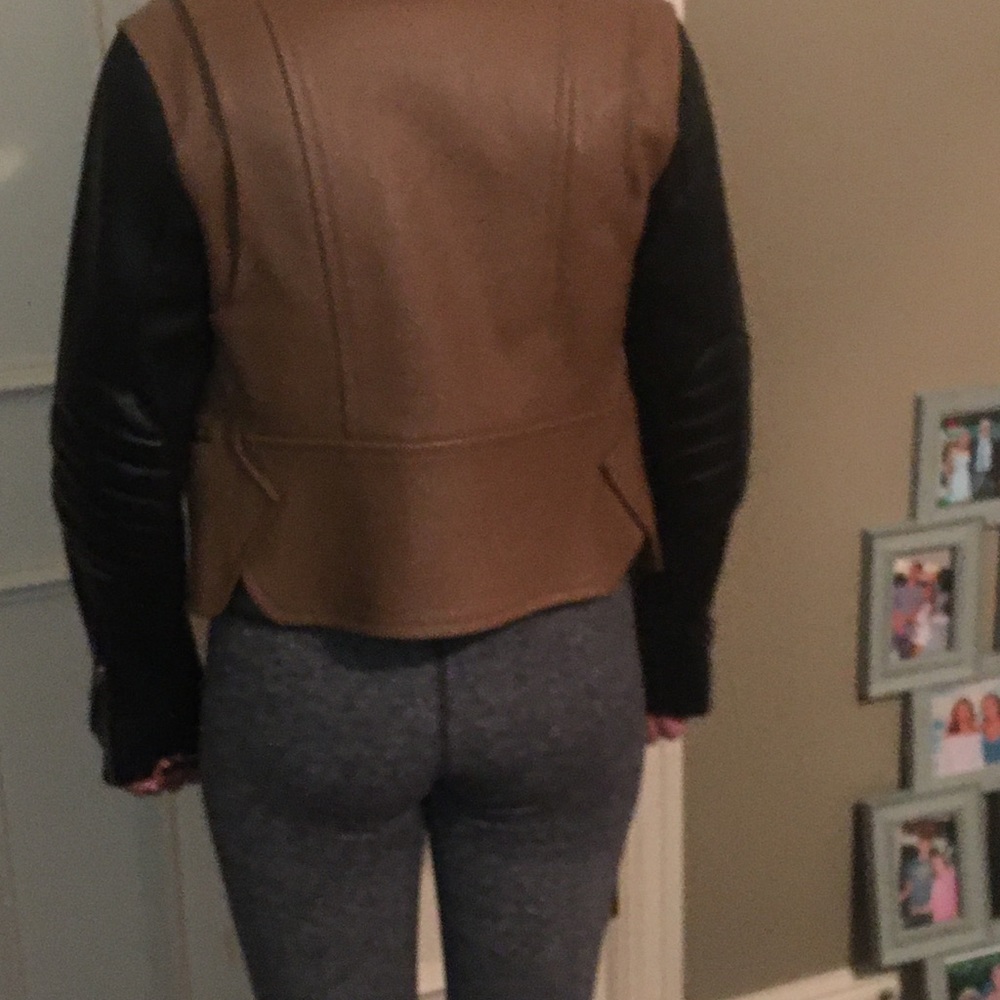 Alexander Wang Leather Color Block Jacket Sz Xs - image 7